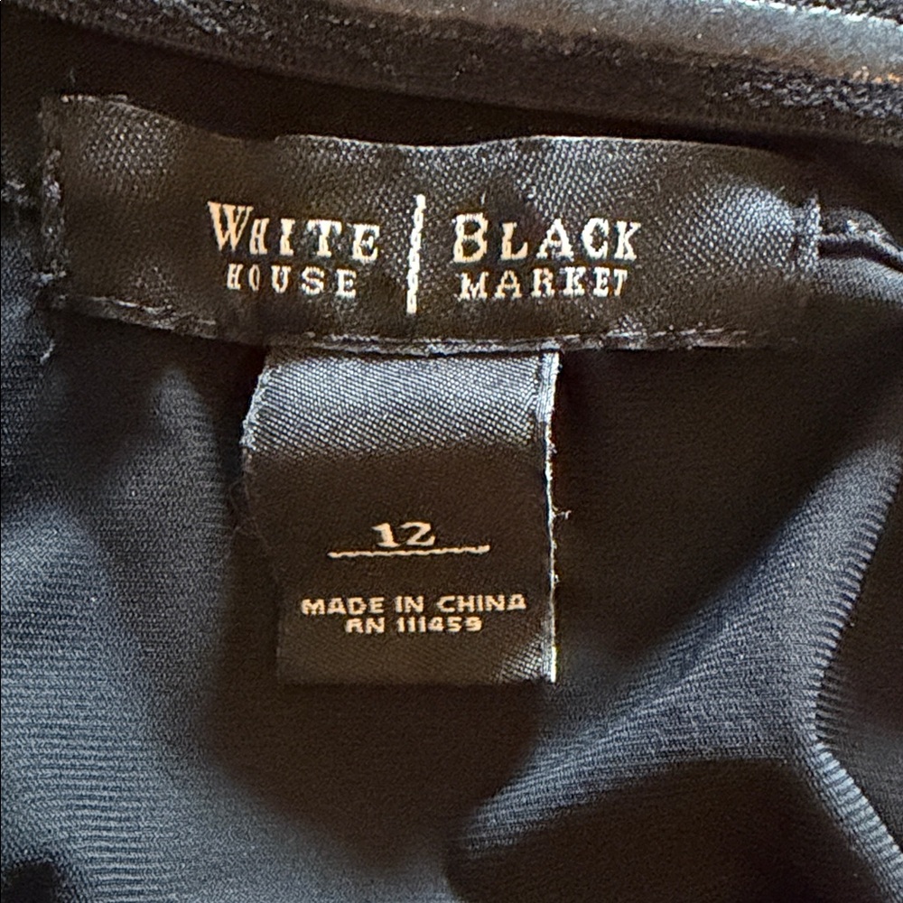 Elegant White House Black Market Black Strapless Dress 12 - Picture 5 of 5